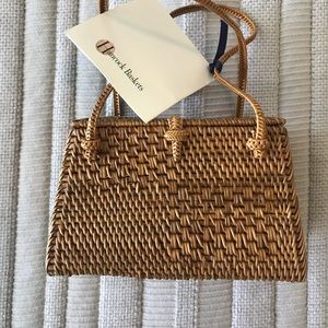 NWT Peggy Fisher Mini Woven Handbag Hancock
